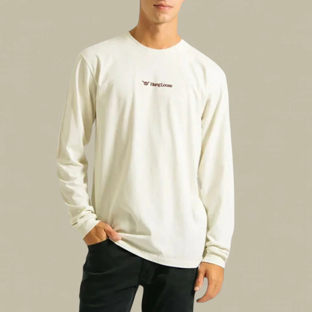 Camiseta Hang Loose Manga Longa Off White Masculina