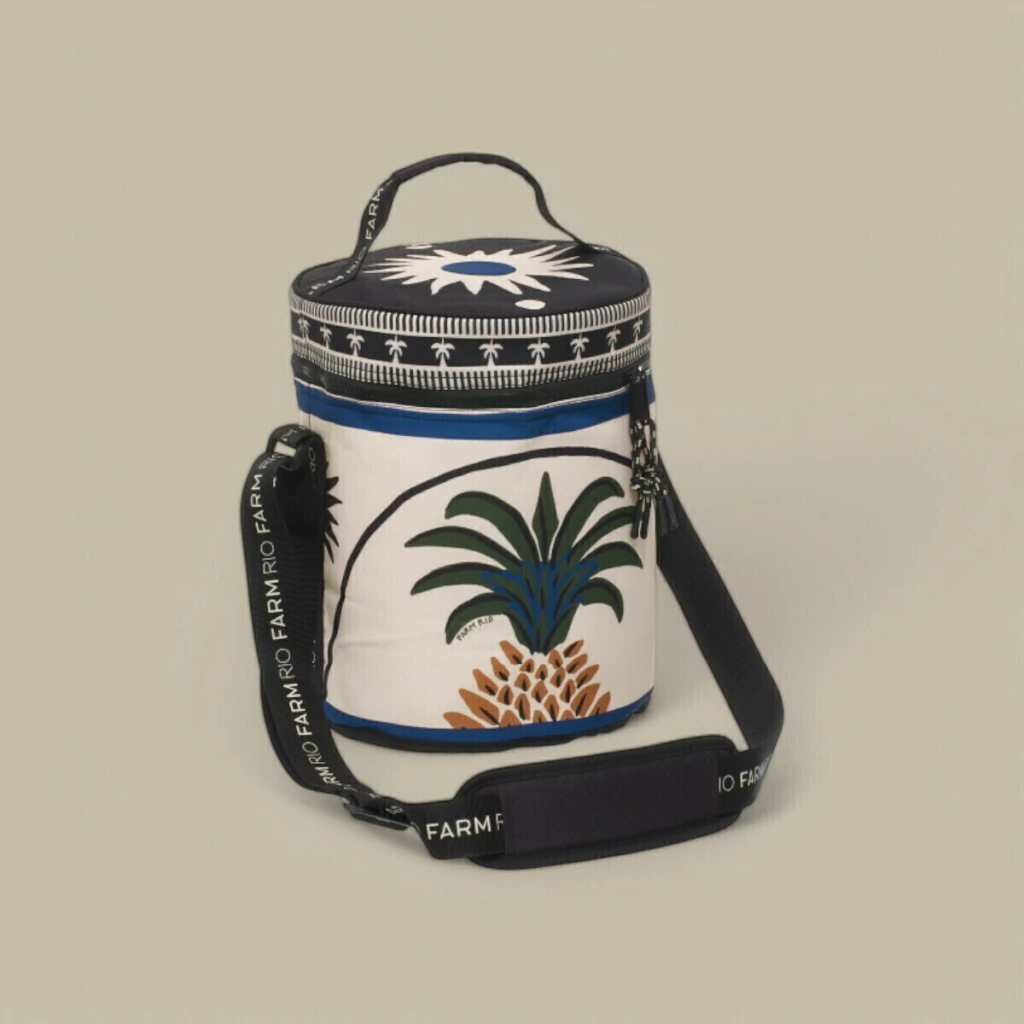 Cooler Farm Farofa Jardim Tropical Cor Off White