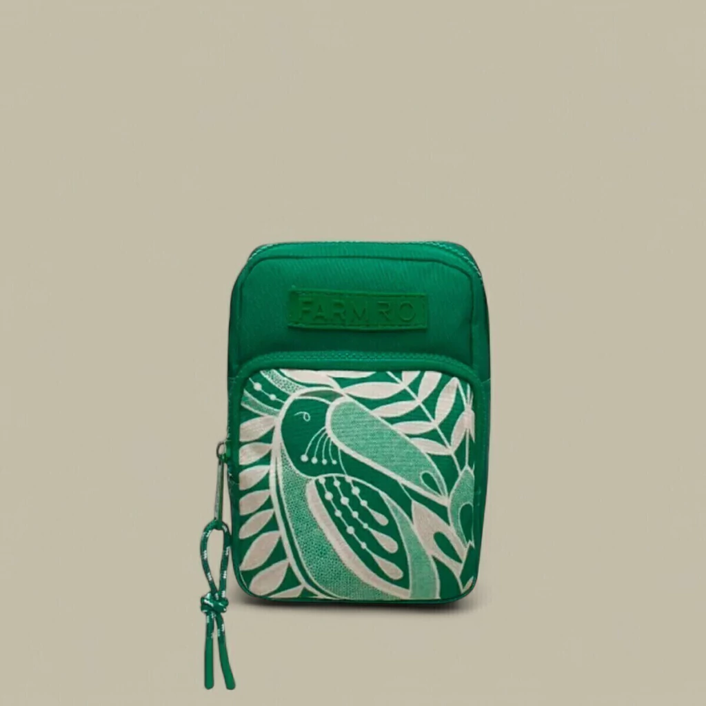 Bolsa Farm Gema Rendeira Verde Original