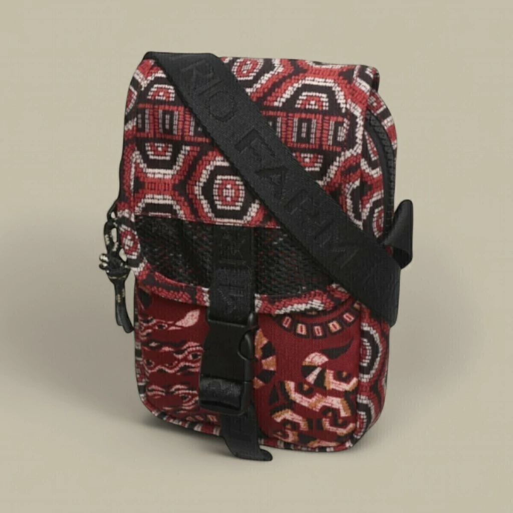 Bolsa Fervo Farm Cobra Coral Vermelha Em Poliéster