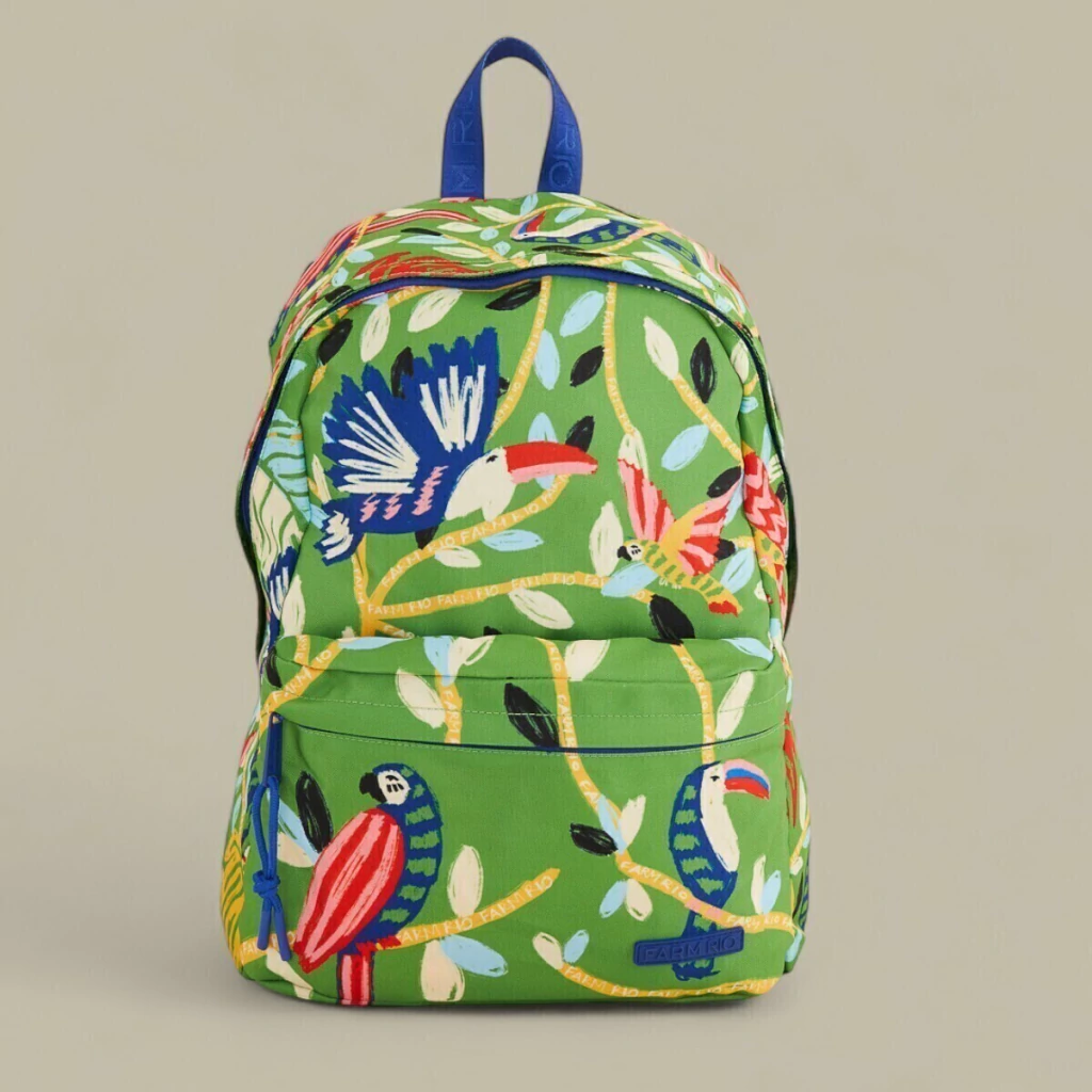 Mochila Xodó Farm Bosque dos Pássaros Verde Verão 25