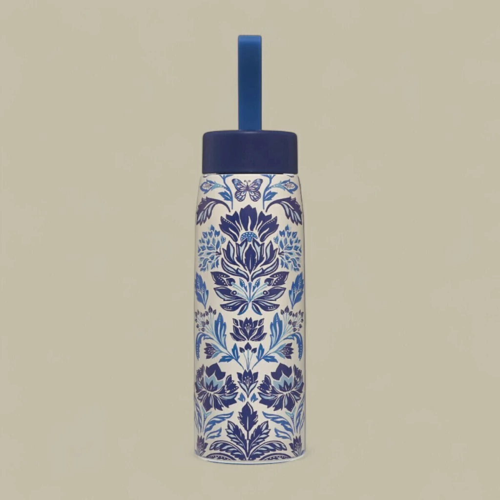 Garrafa Farm ETC Que Sede 500ml Encanto Tropical Azul Verão 25