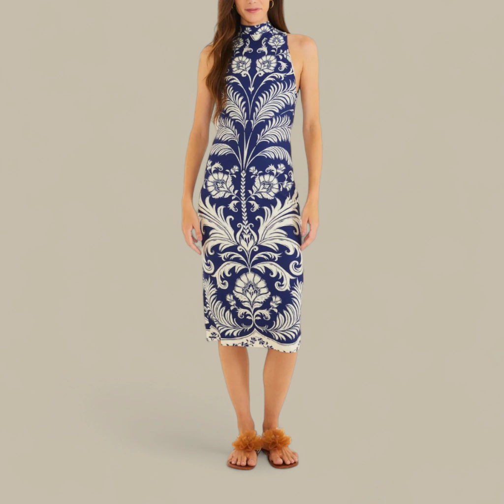 Vestido Feminino Farm Midi Santori Estampado Original