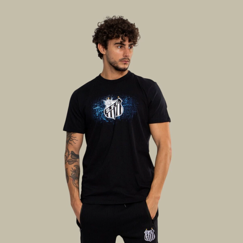 Camiseta Do Santos Torcedor Classica 2025 Masculina Oficial