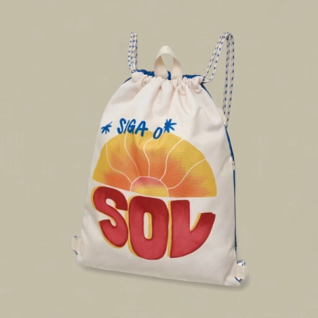 Bolsa Farm Praiana Siga o Sol Off White