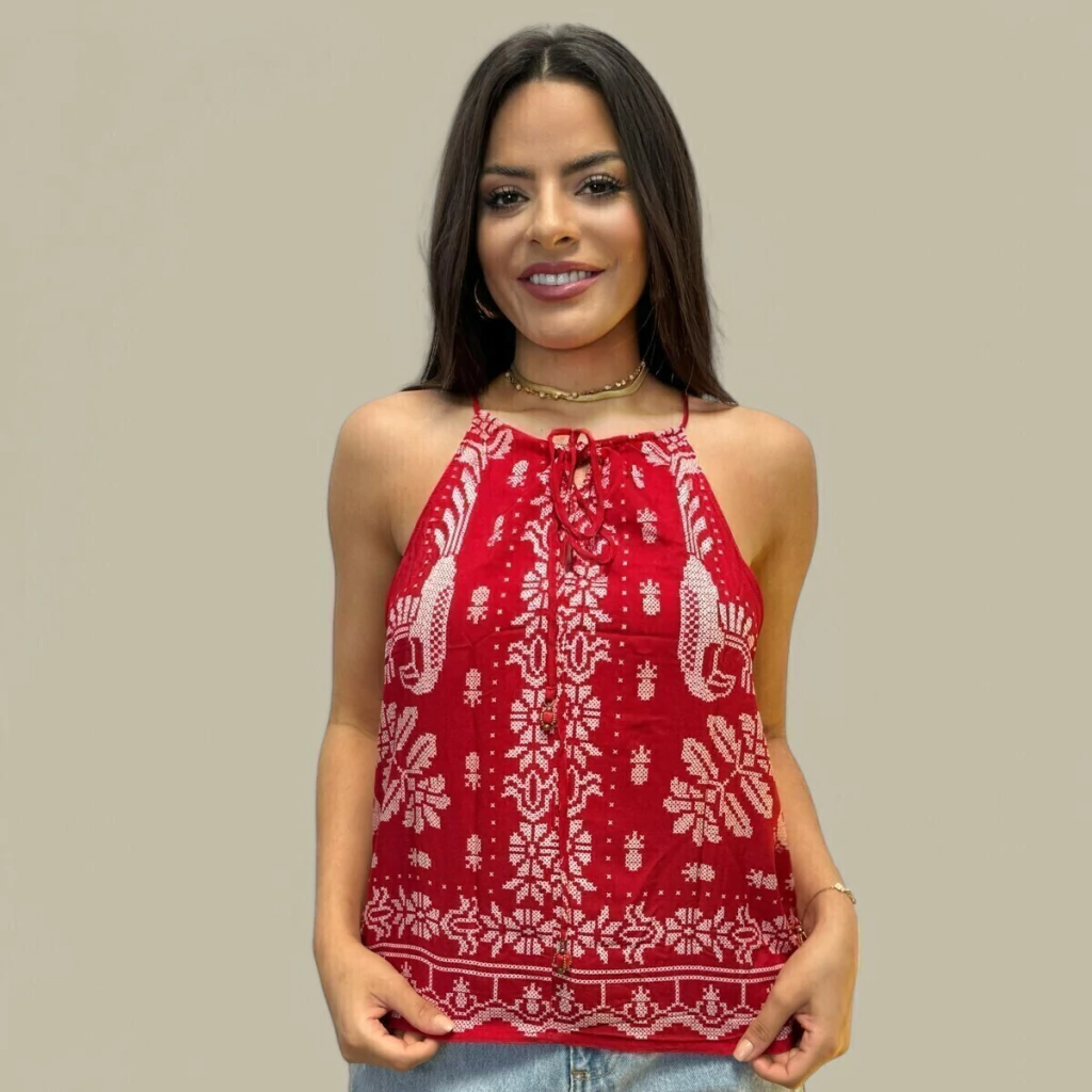 Regata Farm de Alcinha Feminina Relicário Tropical Inverno 25