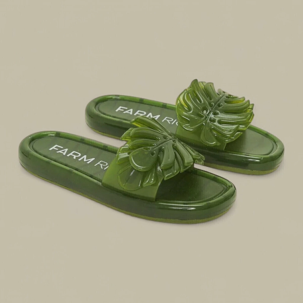 Sandália Slide Jelly Farm Verde