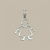 Pingente Vestido Menina Prata925 Legítima - comprar online