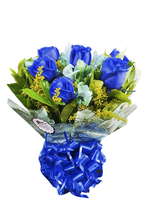 Buque de Rosa Azul 6 - comprar online