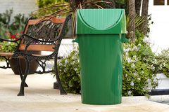 Cesto redondo 125 Lts. (Verde/Gris) - BA000008