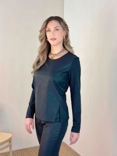 Blusa em PU com Malha - Manofatto Store PF