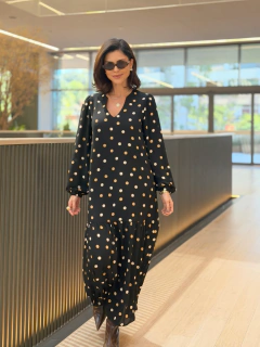 Vestido Midi Poá - Manofatto Store PF