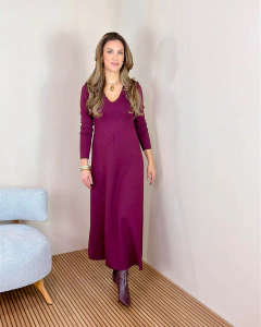 Vestido com Recortes Evasê - comprar online