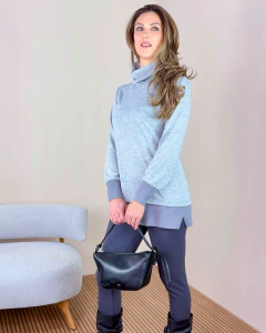 Blusa Alongada com detalhe em Nobu