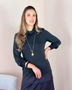 Blusa Alongada com detalhe em Nobu - Manofatto Store PF