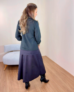 Blusa Alongada com detalhe em Nobu - loja online