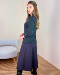 Imagem do Blusa Alongada com detalhe em Nobu