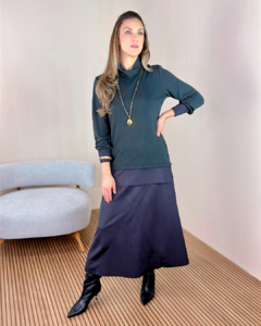 Blusa Alongada com detalhe em Nobu