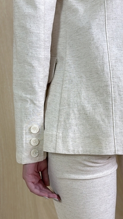 Blazer Alongado em Sarja de Linho Manofatto na internet
