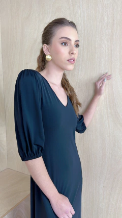 Vestido Longo Decote em V - comprar online