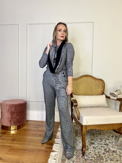 Calça de Malha Perna Reta