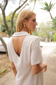 Vestido em Viscolinho com Gola - loja online