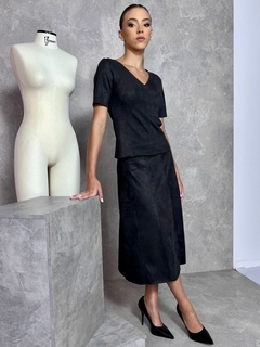 Saia Midi em Nobuck - Manofatto Store PF