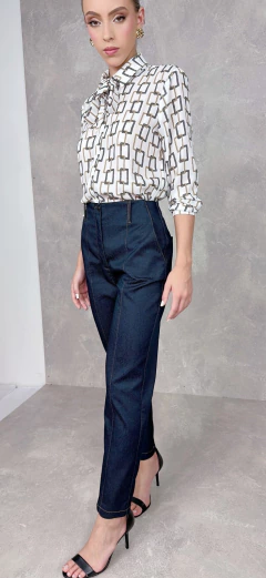 Imagem do Camisa com Laço Avulso Estampa Elos