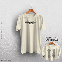 CAMISETA 5SOS WORLD TOUR na internet