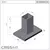Imagem do Coifa Ilha Crissair Soft Isola Inox e Cristal Preto 90cm - NI39 BLACK G5