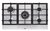 Cooktop a Gás Matrix Glem 5 Bocas 86cm Inox Chama Tripla Central - GLMGT955HIX