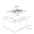 Cooktop a Gás Elettromec Quadratto 5 Queimadores Inox 90cm Bivolt - CKG-5Q-90-XQ-3ZEA - Emporio da Cozinha