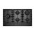 Cooktop a Gás Elettromec Vetro 5 Queimadores Vidro preto 90cm Bivolt - CKG-5Q-90-VT-3TNA