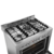 Fogão Piso Gás/Elétrico Invita 5 Queimadores Inox 90cm - 220V - i-FGE-5Q-90-XX-2GMA - Emporio da Cozinha