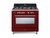Fogão Elanto Eredita Burgundy Vintage 5 Bocas 90cm com Forno Elétrico - LNTC95MERVI2