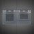 Conjunto Smeg Forno Elétrico Pirolítico 70L 60cm + Micro-ondas Embutir Linha Linea 40L