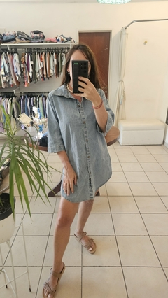 Maxi Camisa Denim - tienda online