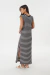 Vestido Largo Jersey Rayado (2521-6055) - Wish BsAs