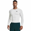 CAMISETA UNDER ARMOUR COMPRESSÃO MANGA LONGA HG COMP MASCULINO BRANCO