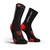 MEIA DE COMPRESSAO PARA BIKE V3.0 (CANO MEDIO)-COMPRESSPORT UNISSEX 99RD-PRETO/VERMELHO, BSHV399RDT1, TREINO, ATIVIDADE FISICA, ESPORTES, LAZER, CAMINHADA, CORRIDA, ACADEMIA, MUSCULAÇÃO, YOGA, TRILHA, TRAIL, 