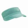 FAIXA DE CABEÇA COM ABA SPIDERWEB COMPRESSPORT VISEIRA UNISSEX VERDE C