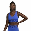 TOP NIKE PRO INDY PLUNGE FEMININO AZUL