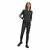 CONJUNTO ADIDAS 3 STRIPES FEMININO PRETO, IJ8781, TREINO, ATIVIDADE FISICA, ESPORTES, LAZER, CAMINHADA, CORRIDA, ACADEMIA, MUSCULAÇÃO, YOGA, TRILHA, TRAIL, 
