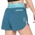 SHORTS MIZUNO HIGH FEMININO, MIFSR383-AZCAZA, TREINO, ATIVIDADE FISICA, ESPORTES, LAZER, CAMINHADA, CORRIDA, ACADEMIA, MUSCULAÇÃO, YOGA, TRILHA, TRAIL, BIKE, BICICLETA, PEDALADA,