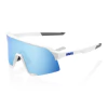 ÓCULOS 100% S3 MATTE WHITE HIPER BLUE MULTILAYER MIRROR LENS