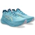 TENIS ASICS NIMBUS 27 FEMININO AZUL, 1012B753-401, TREINO, ATIVIDADE FISICA, ESPORTES, LAZER, CAMINHADA, CORRIDA DE RUA, CONFORTO, AMORTECIMENTO, PROVA, PERFORMANCE