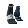 MEIA DE COMPRESSÃO TRAINING SOCKS V3.0 2 PARES COMPRESSPORT UNISSEX AZUL E