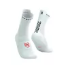 MEIA DE COMPRESSÃO PARA CORRIDA V4 CANO MÉDIO COMPRESSPORT UNISSEX BRANCO P