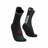 MEIA DE COMPRESSÃO COMPRESSPORT PARA CORRIDA V4 (CANO MÉDIO) UNISSEX PRETO B
