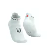 MEIA DE COMPRESSÃO PARA CORRIDA (CANO CURTO) RUN LOW V4 UNISSEX BRANCO P
